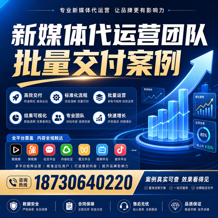 萍乡代运营公司多客户账号批量高效交付案例